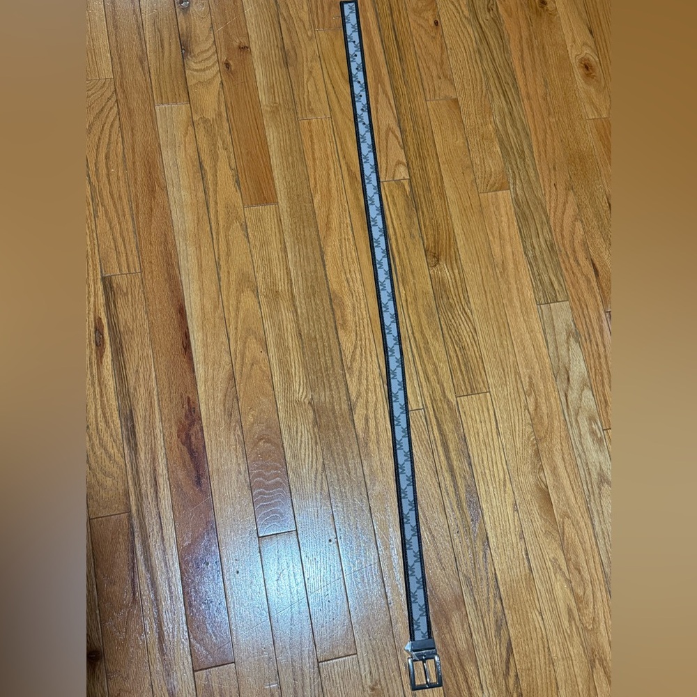 Black and Gray Patterned Belt